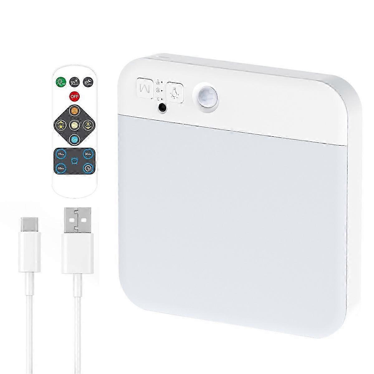 Suitable for Rechargeable Motion Sensor Ceiling Light with Remote, 3 Colors, Battery Operated Closet Lightyiwu