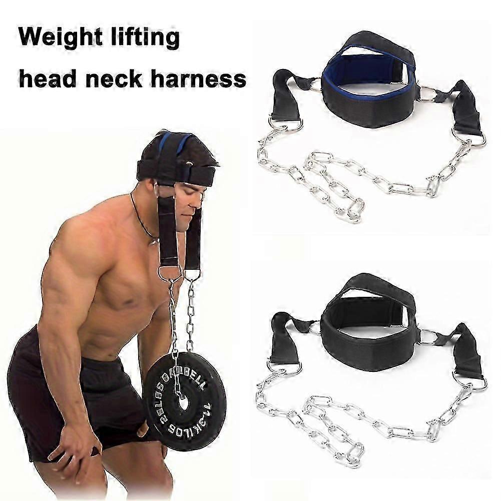 Head Harness Neck Trainer Exercise Builder Muscles Weight Lifting Adjustable