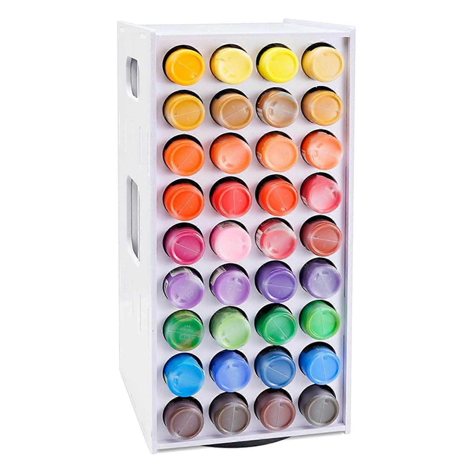 Paint Organiser Colour Organiser Tower 72 Holes Rotating Vertical Paint Storage Tray for Super Satchel System