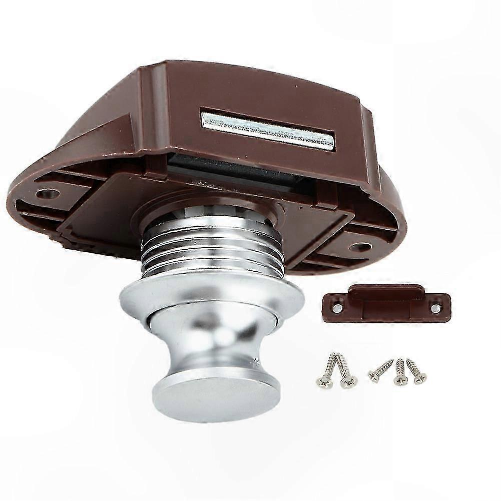 RV Cabinet Drawer Safety Lock with Keyless Push Button for Car and Boat Use