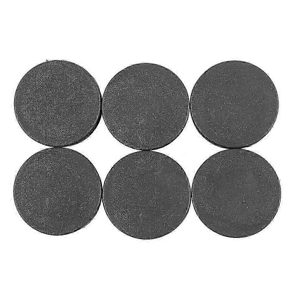 6Pcs Plastic Blanking End Cap Pipe Tube Insert Plug Cover 40mm Black JN