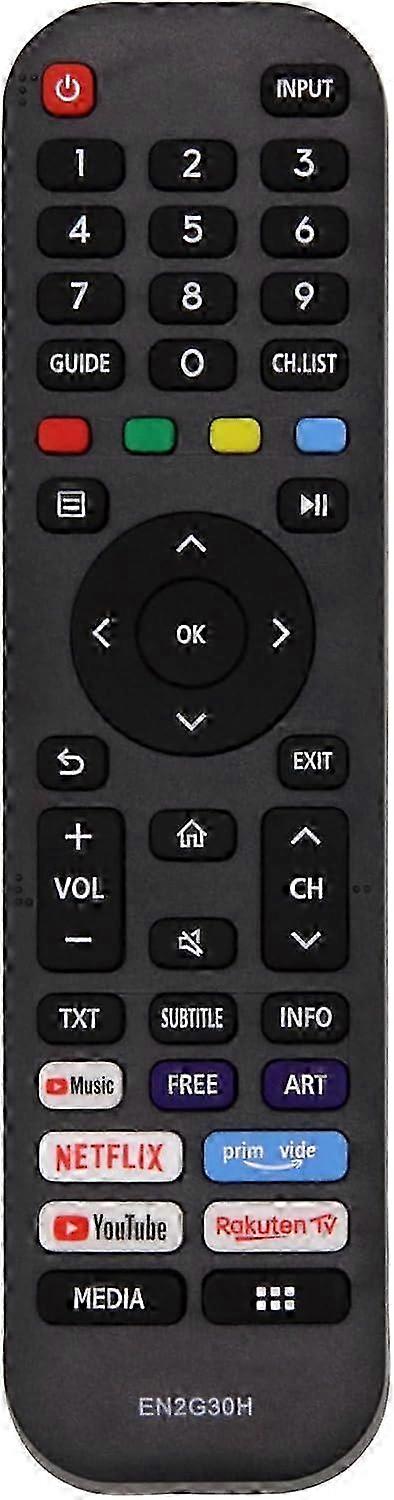Hisense EN2G30H Remote Control Replacement for VIDAA LCD LED 4K UHD Smart TV