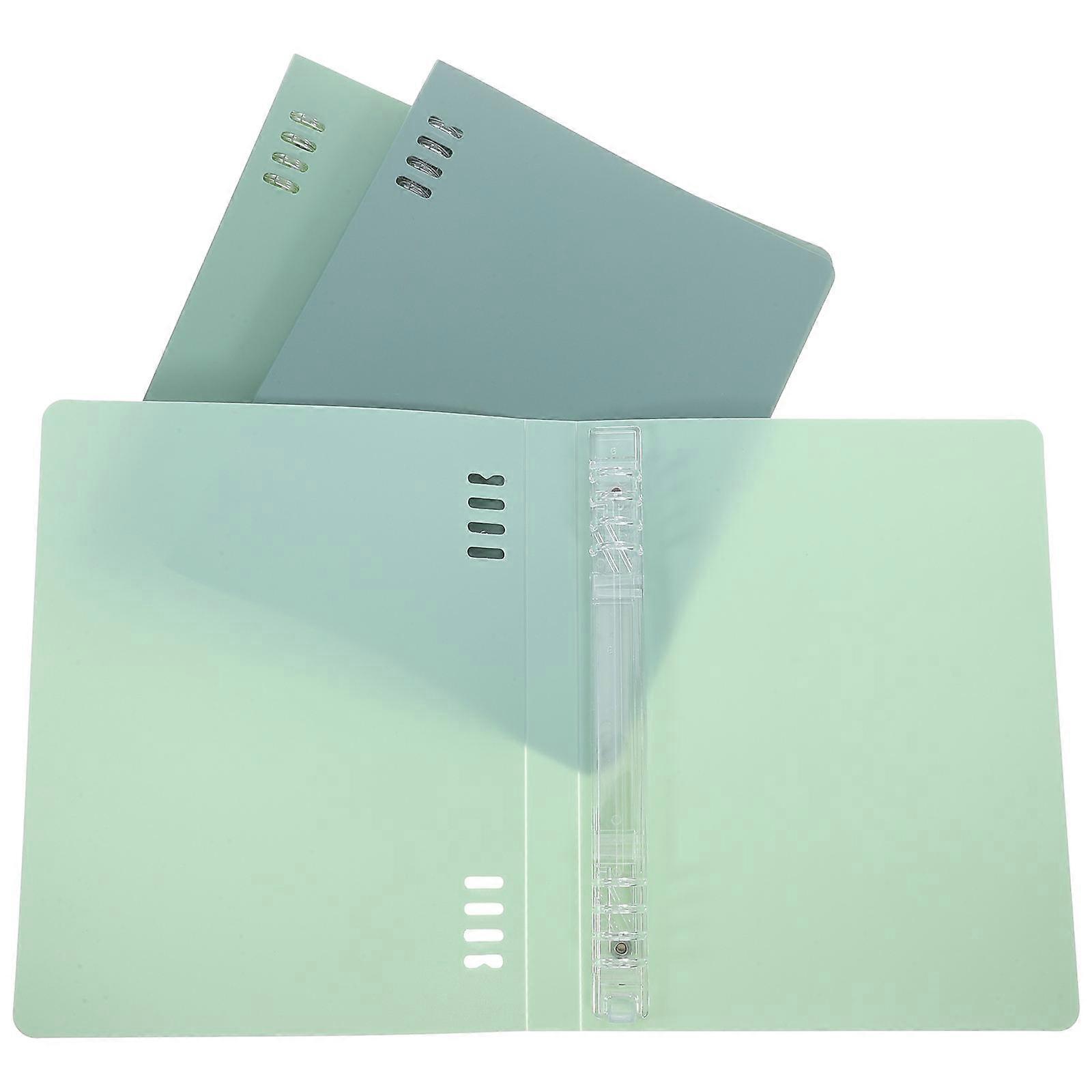 Aesthetic Hard Shell binder Cover for Daily Use Assorted Color PP Material Lightweight 3 Pieces