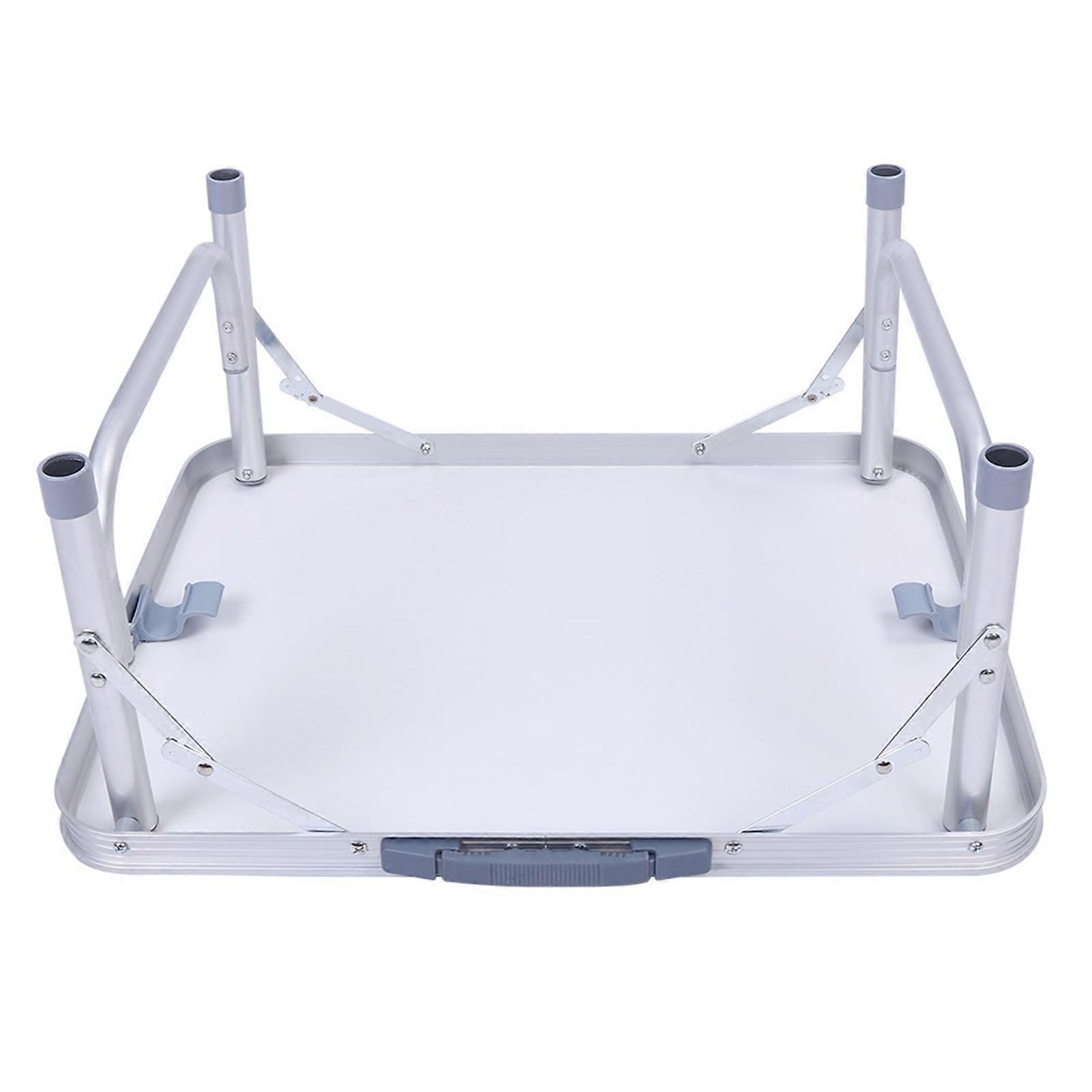 Adjustable Folding Aluminum Alloy Table 60x45cm Portable Tray