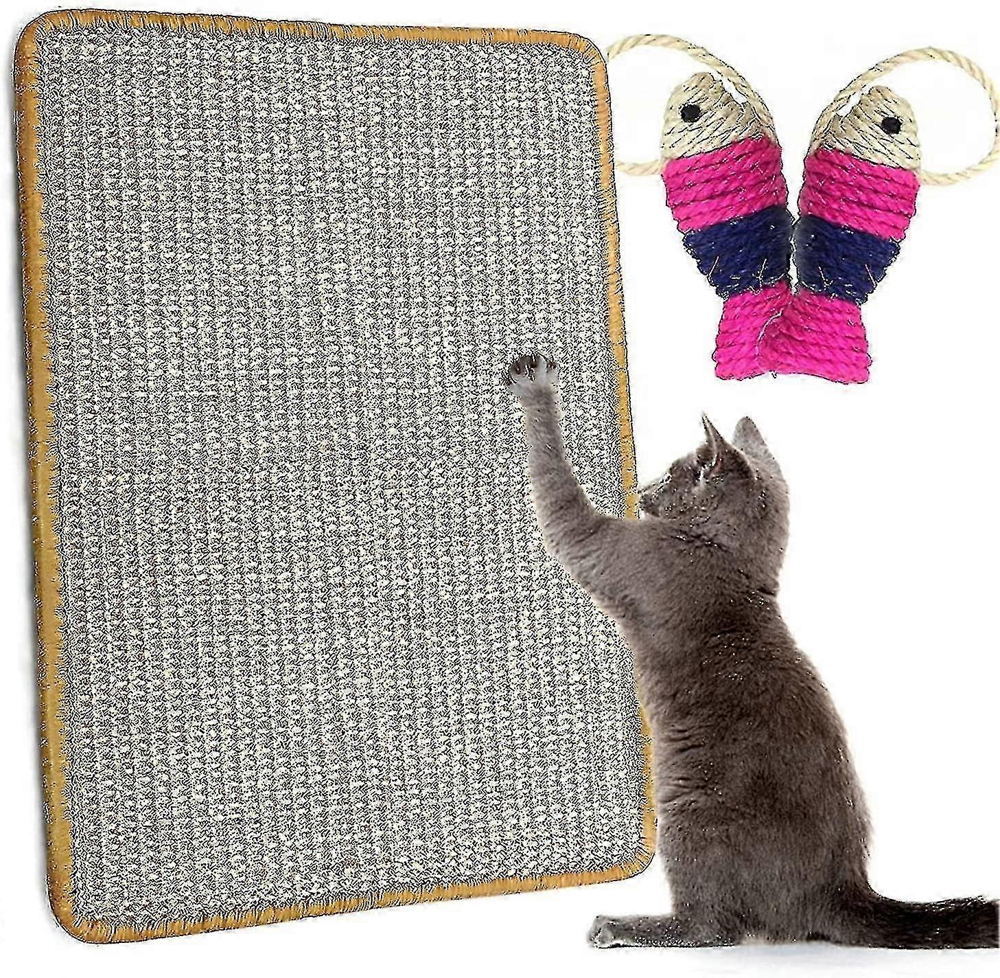 Cat Scratching Mat, Natural Sisal Scratching Mat Kitten Scratcher Mat Non-slip