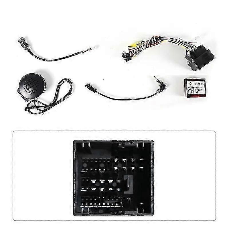 9-Inch Car Radio Faceplate For Opel Corsa F Frame Power Cord CANBUS