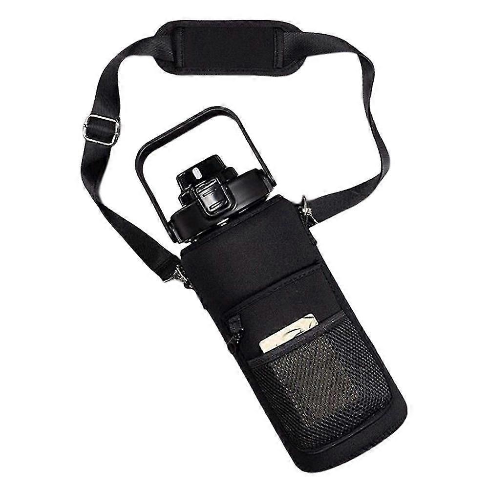 携帯電話ポケットと魔法瓶用の調節可能なストラップ付きのカップホルダー