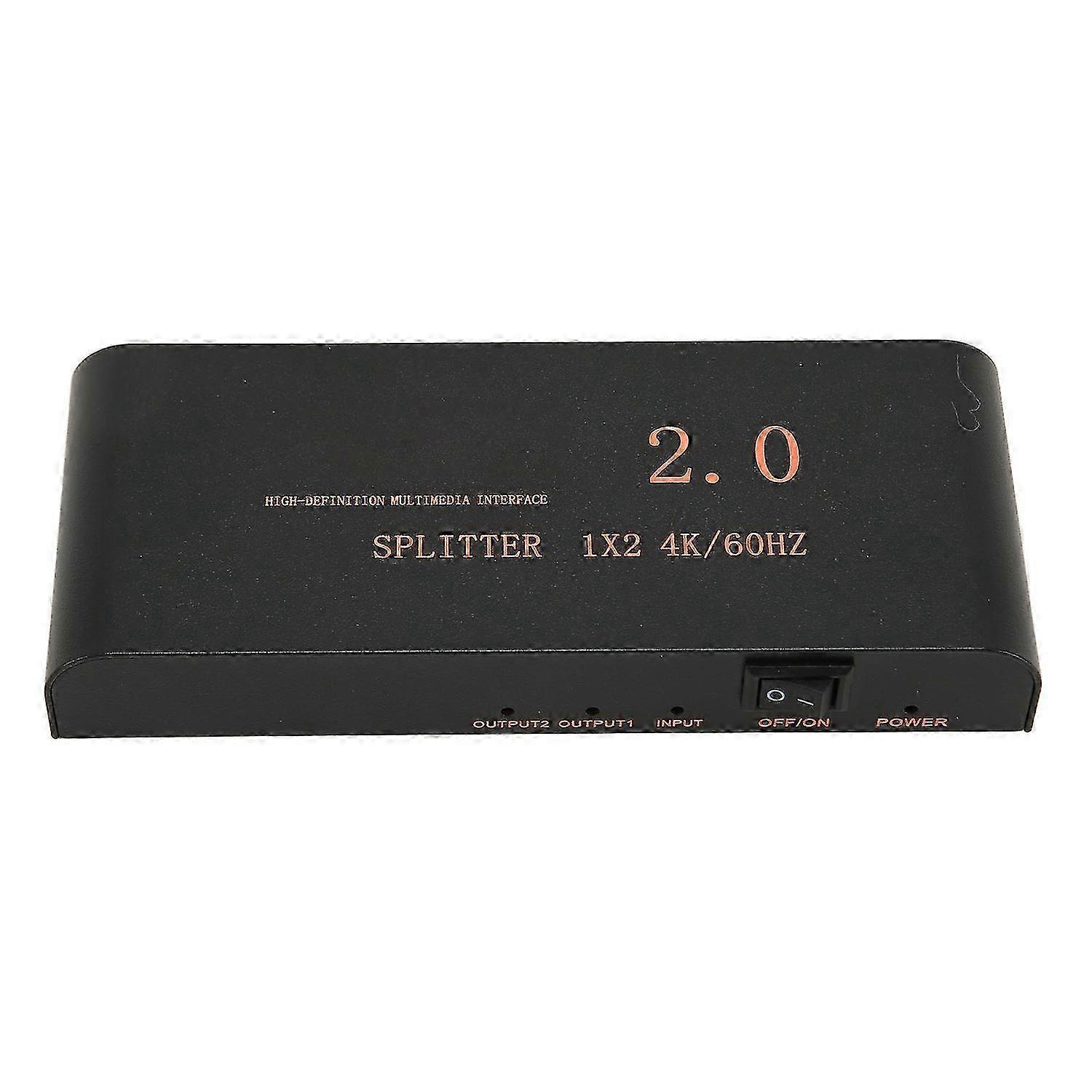 HD Multimedia Interface Splitter 1x2 1 in 2 Out 4K 60Hz 18.2Gbps HD Multimedia Interface Distributor