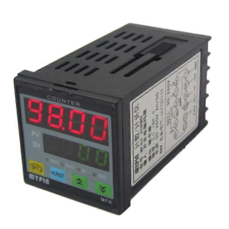 4 Digital Counter Length Counter Length Meter Multi-Functional Intelligent 90-260V AC/DC Preset Re