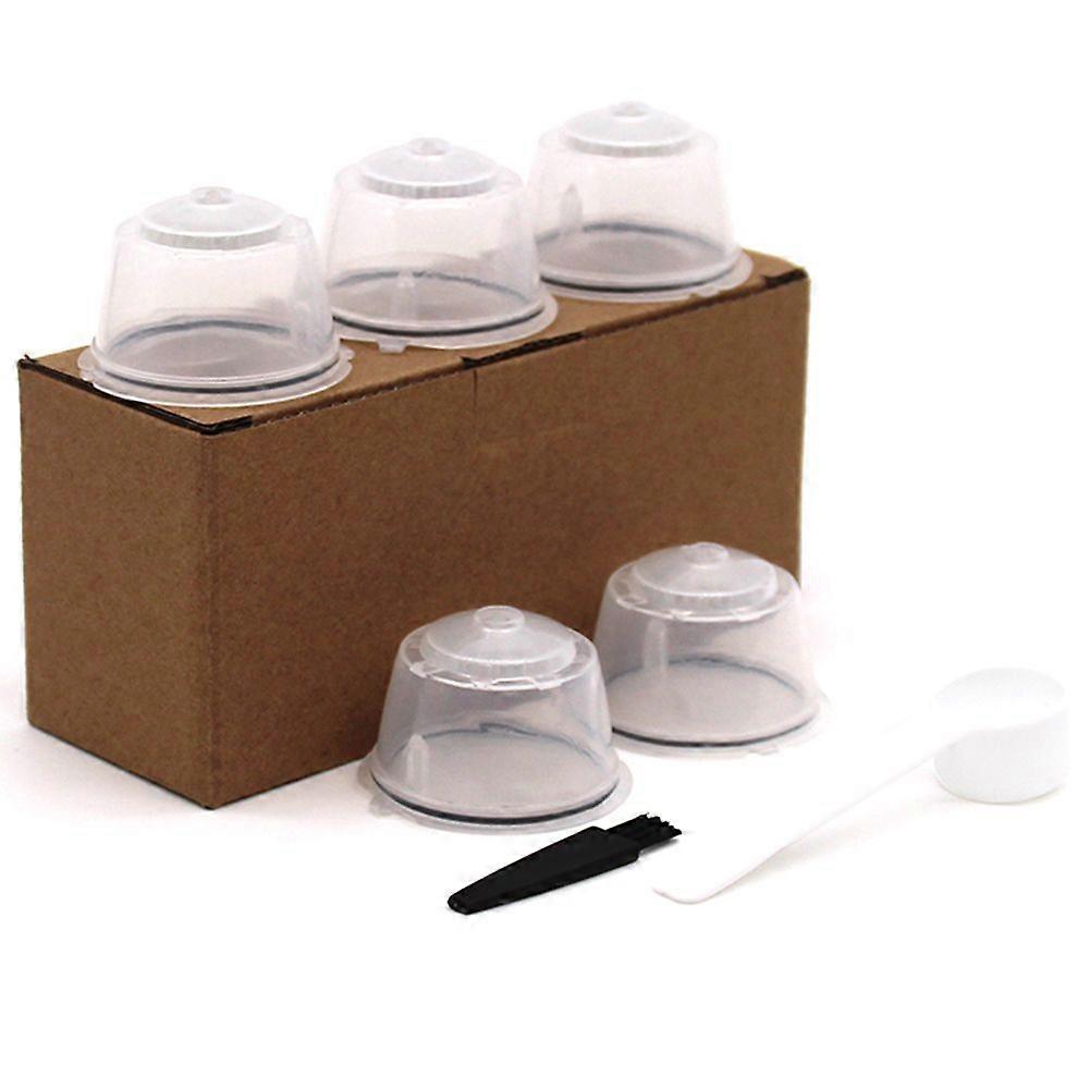 5PCS Reusable Nestle for Dolce Gusto Coffee Capsule Filter Cup Refillable Filter Basket Caps Reusab