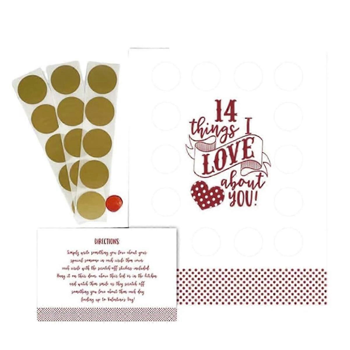 Carduri de Ziua Îndrăgostiților Glume răzuibile pentru copii Schimb de cadouri în clasă Zgârieturi de Valentine'S Scratch 14 Subțire