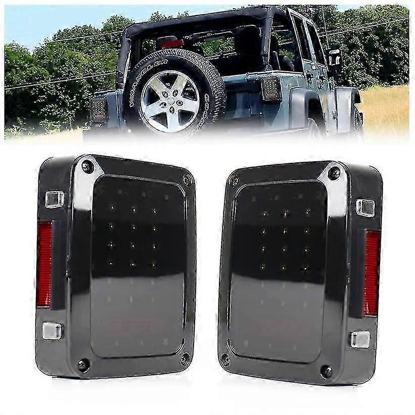 Luci posteriori a LED per Jeep Wrangler JK 2007-2016, 2 pezzi di luce di retromarcia di backup del freno