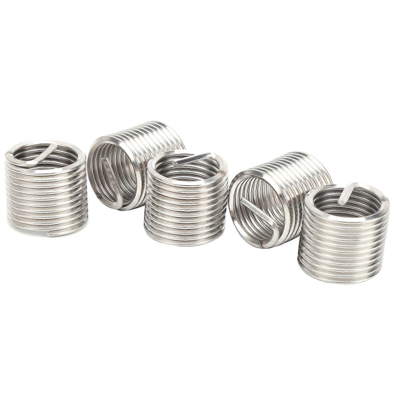 5Pcs M22 x 2.5 SUS304 Wire Thread Insert Bushing Repair Set