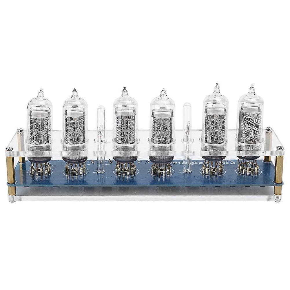 Tube Clock LED Digital DIY Kit 7-Color Backlight 187x48mm