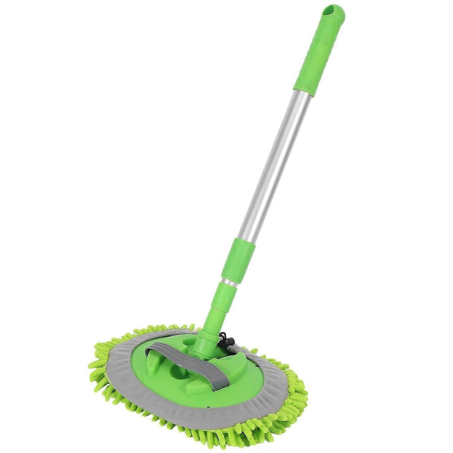 2 in 1 Car Wash Mop Mitt with Long Handle,Scratch Cleaning Tool