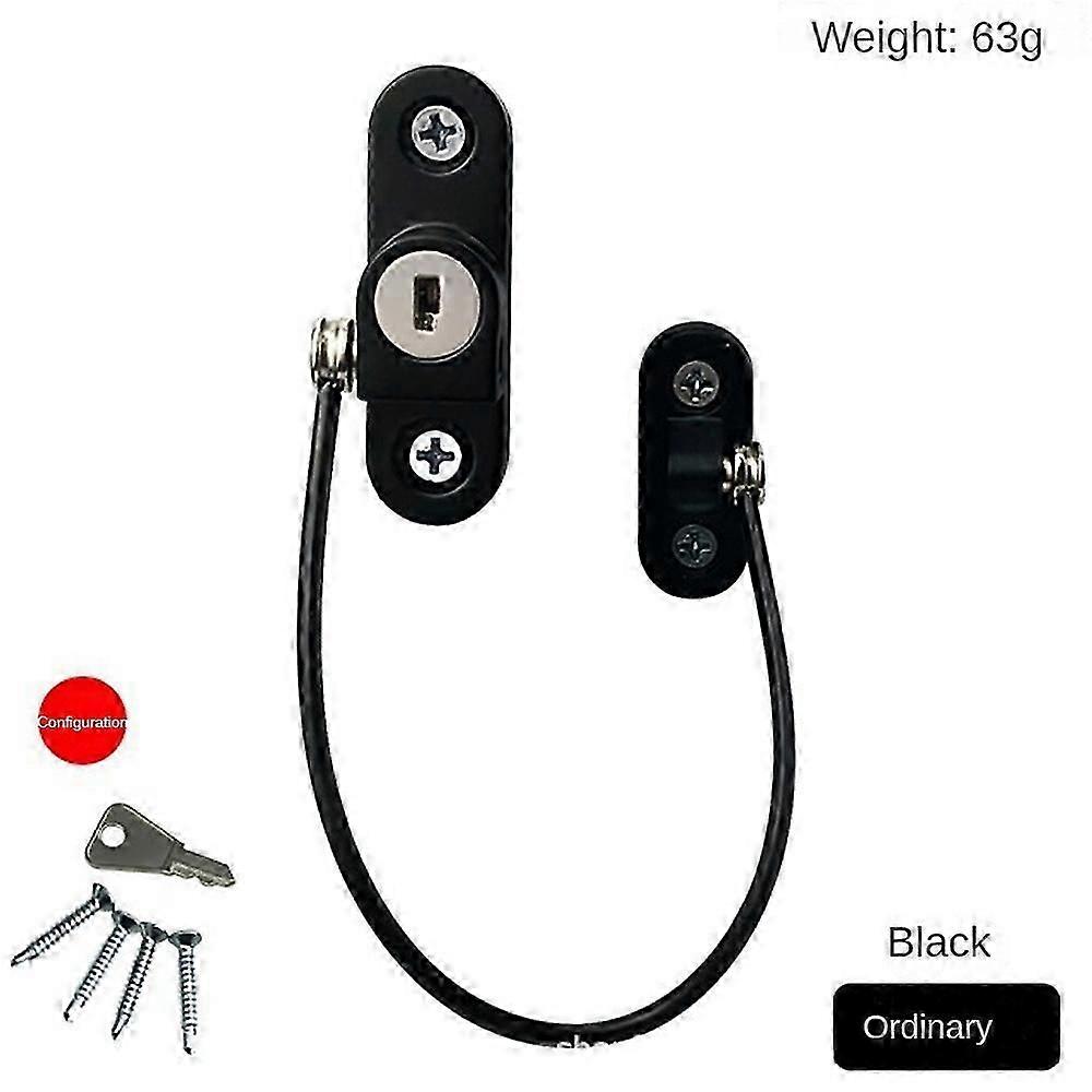 PVC UPVC Window Door Security lock Restrictor for Baby Child Safety Cable + Key