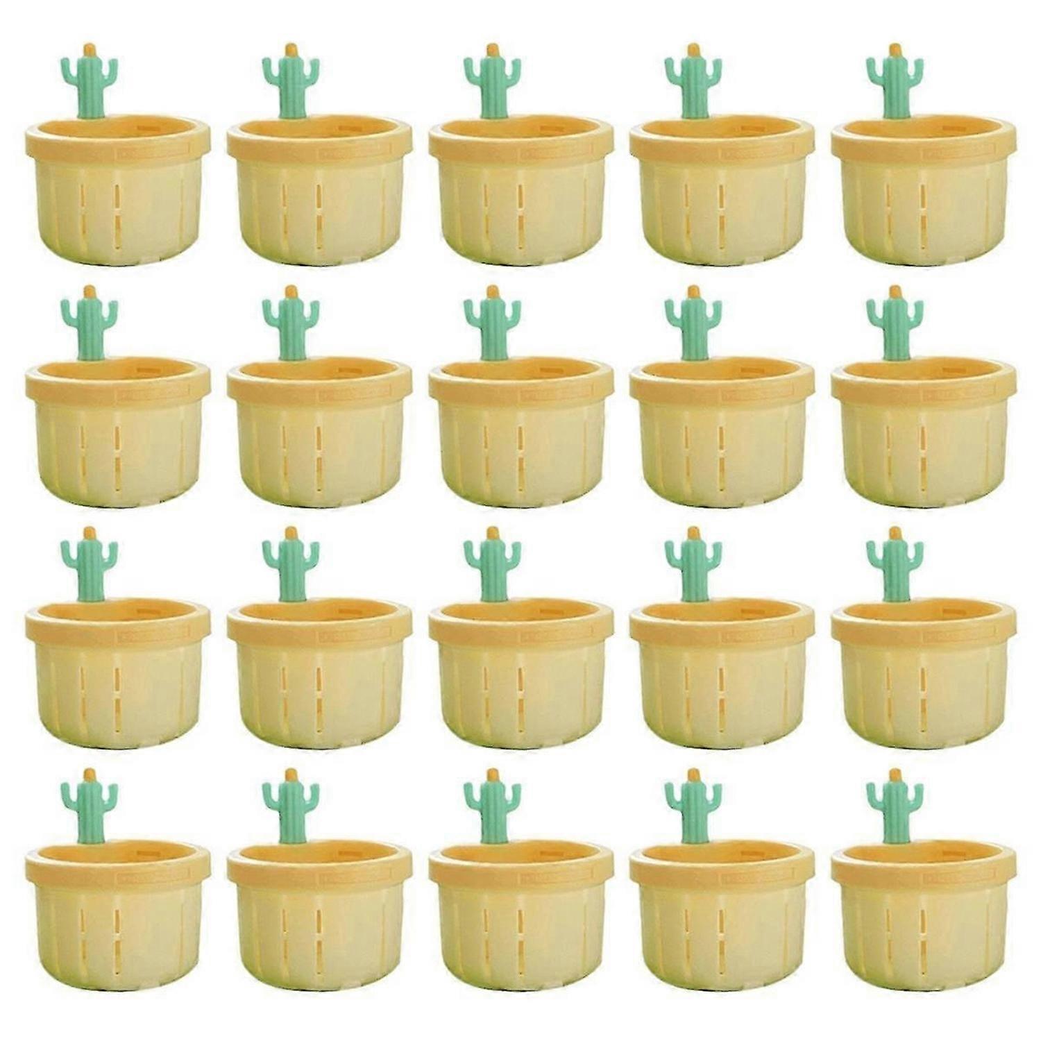 Cactus Sink Drain Filter, Push to Dump, Sink Drain Basket Filter, Kitchen Garbage Collection Filter Yellow
