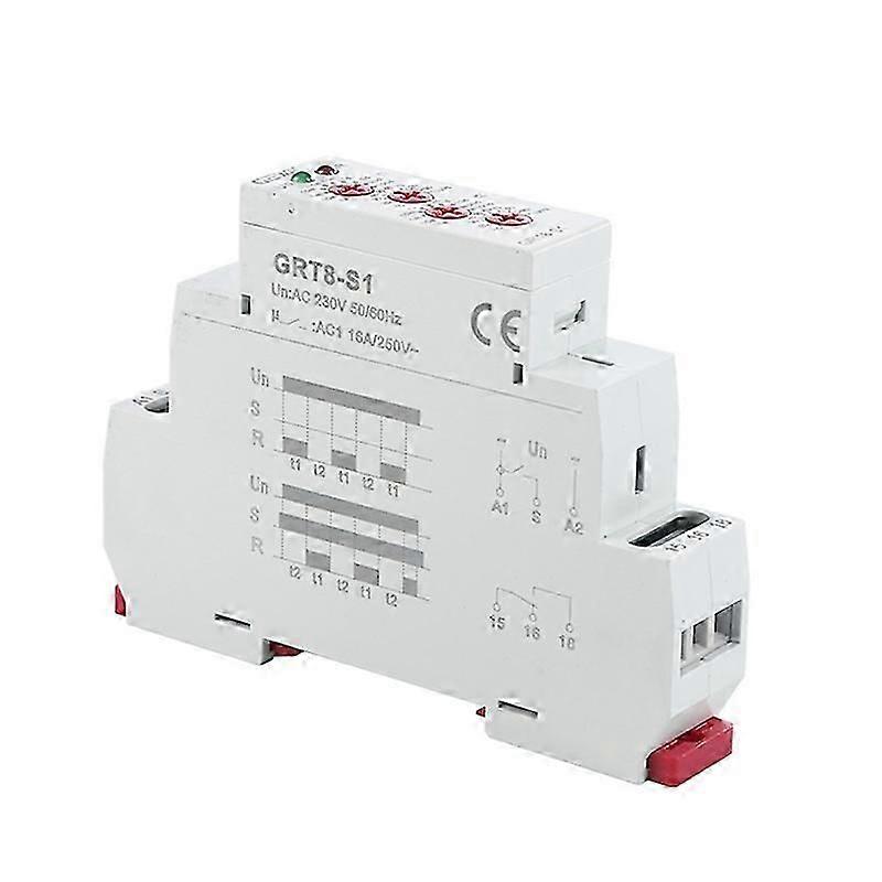 GEYA Asymmetric Cycle Timer Relay SPDT 16A Relay,GRT8-S1
