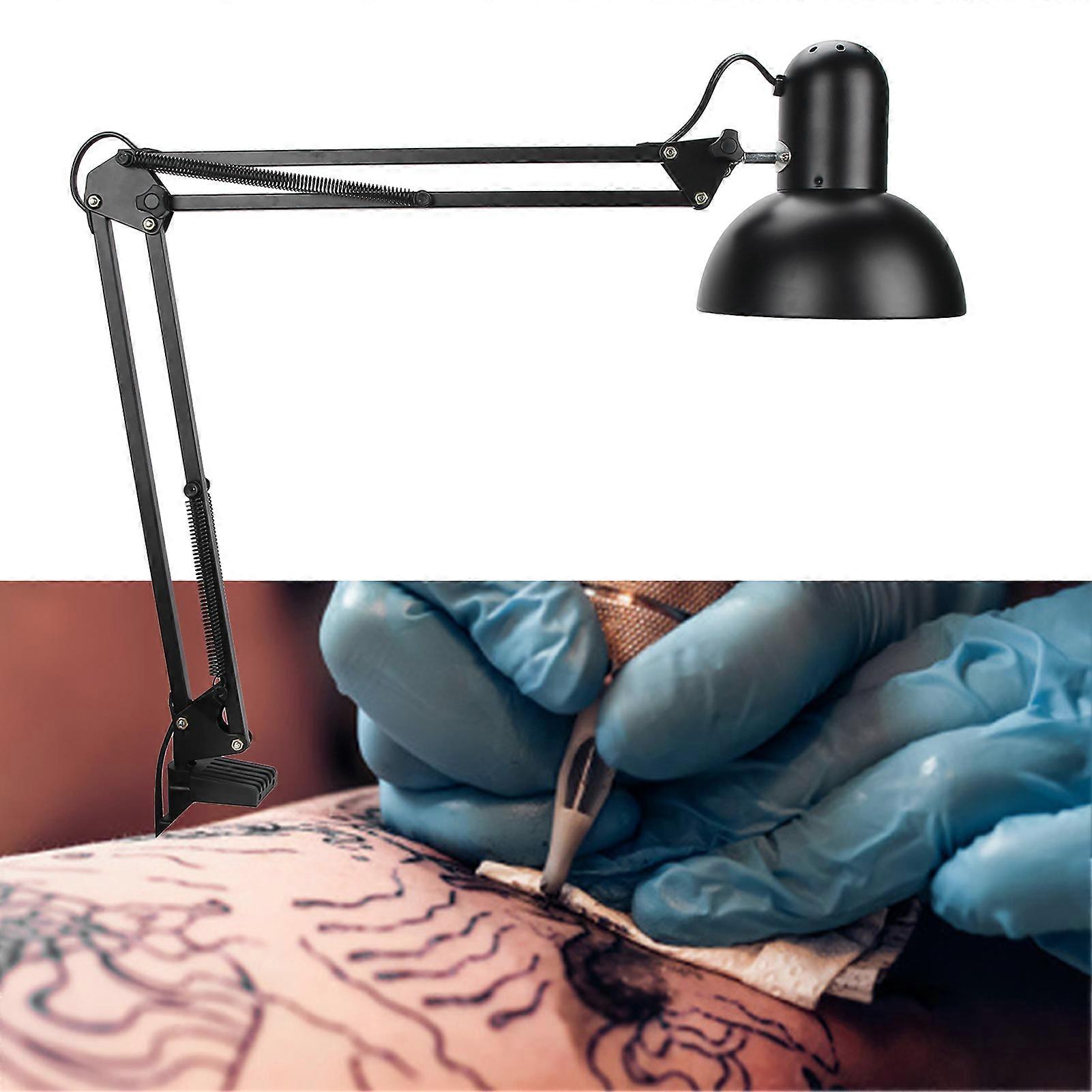 LED Clip-On Desktop Light 40W Black 360° Rotation Folding Lamp