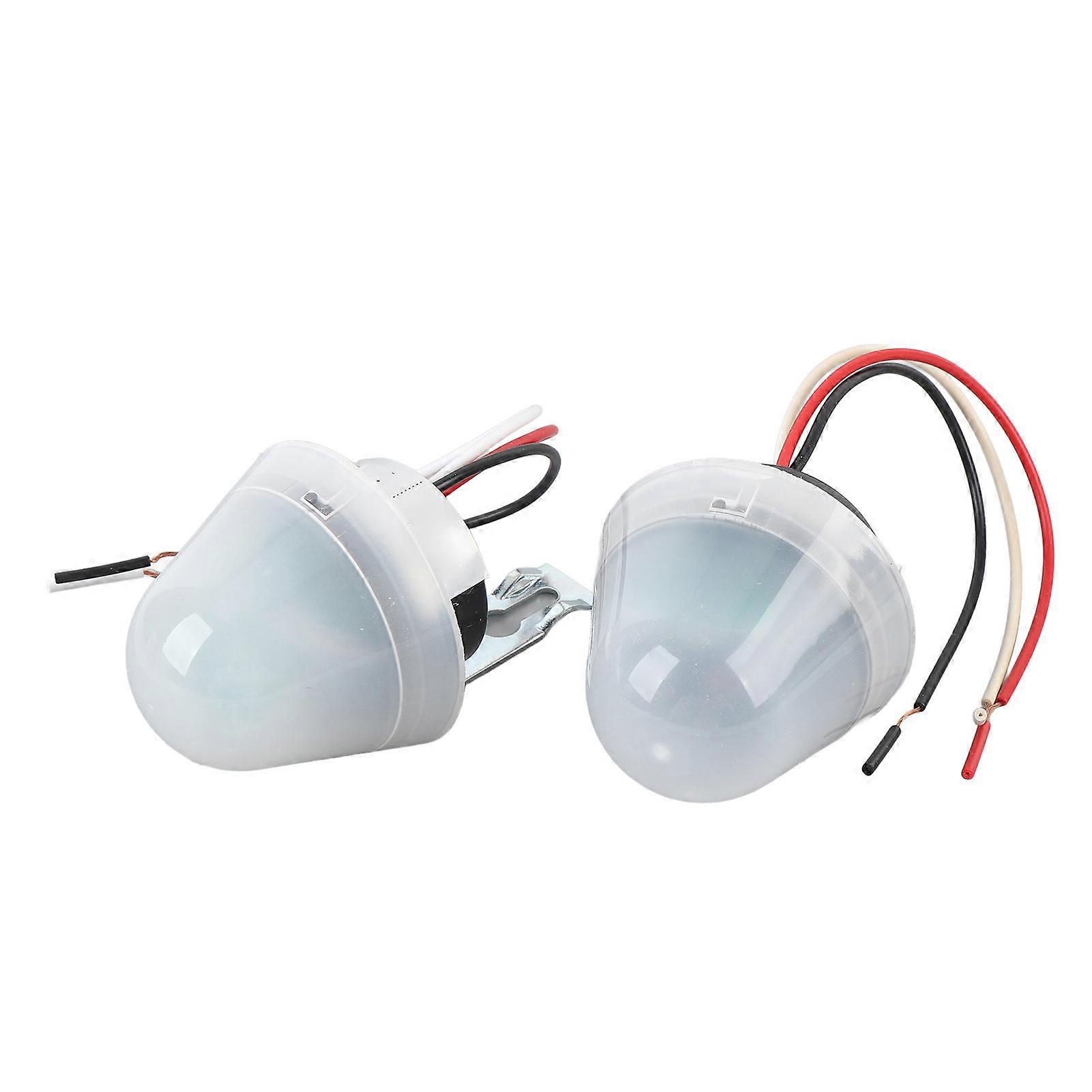 2 Pcs AS-20 Photocell Light Control Switch 10A Rainproof 24V