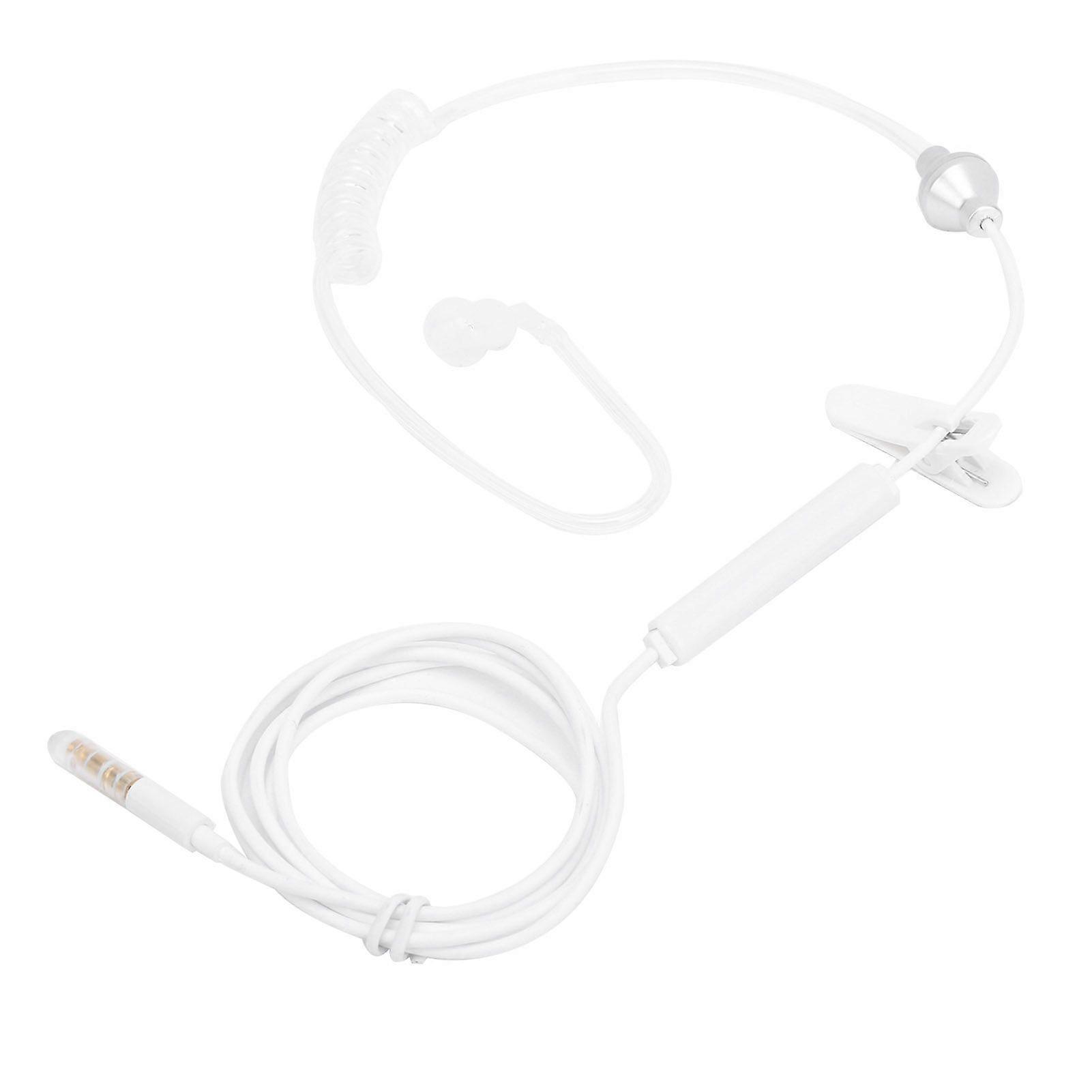 Air Conduit Earphone Single Earbud Spiral Tube Stereo Line Control Type Universal for Smart Phone