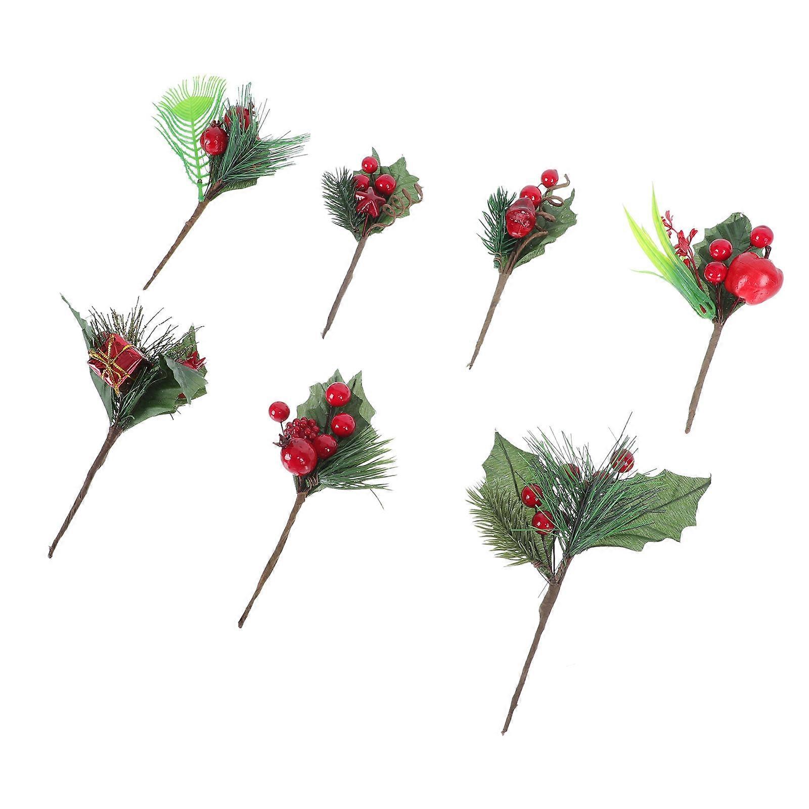 Simulation Berry Decor Artificial Branch for Christmas with 14Pcs Plastic