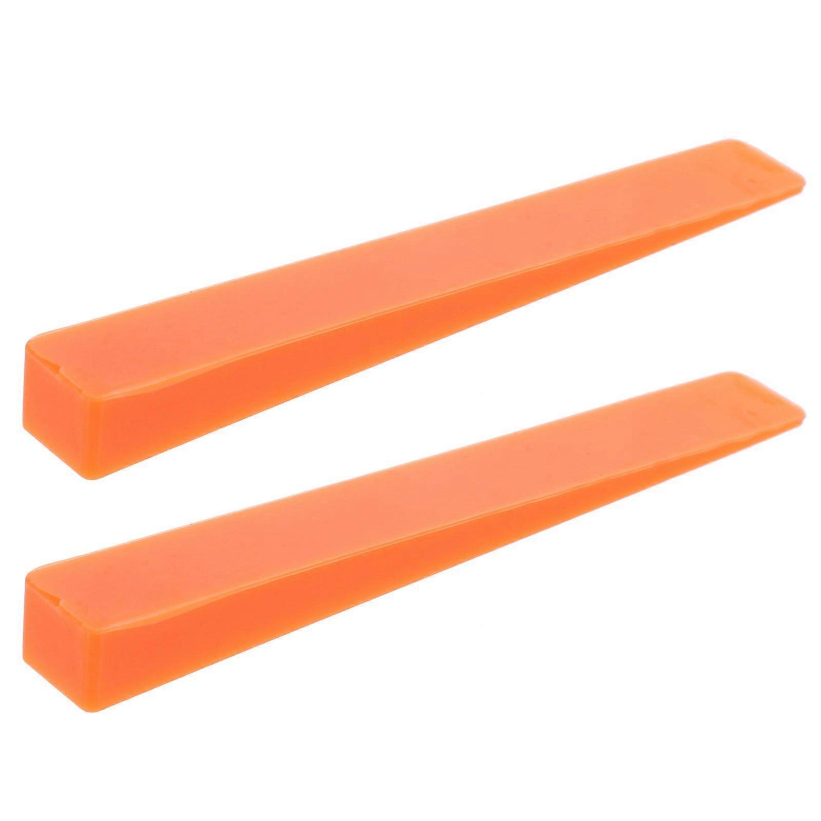 2Pcs Piano Tuning Rubber Wedge Mutes Fixing Tool Piano Accessories (Orange)