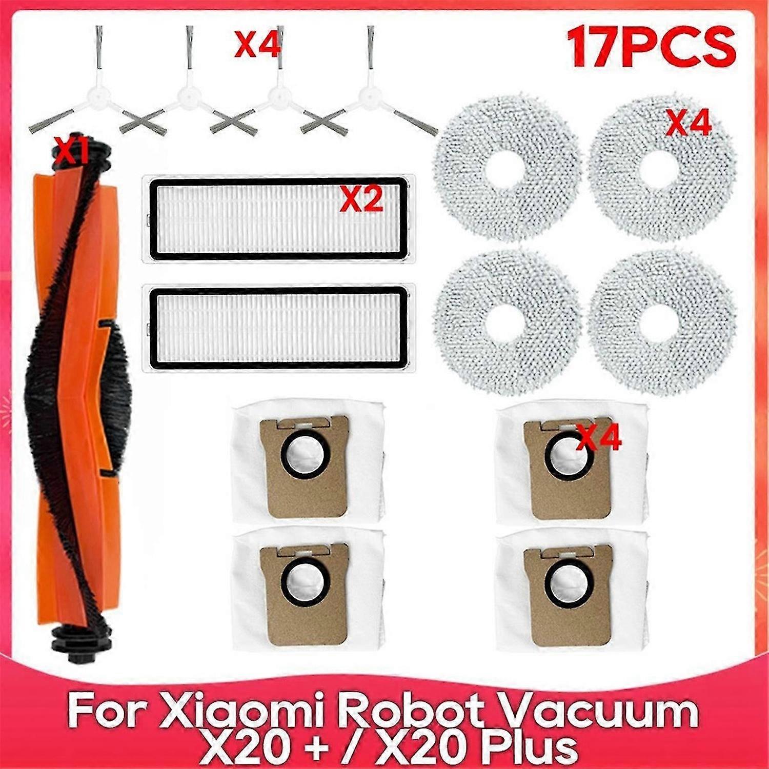 For Robot Vacuum Main Side Brush Filter Mop Cloth Dust Bag
