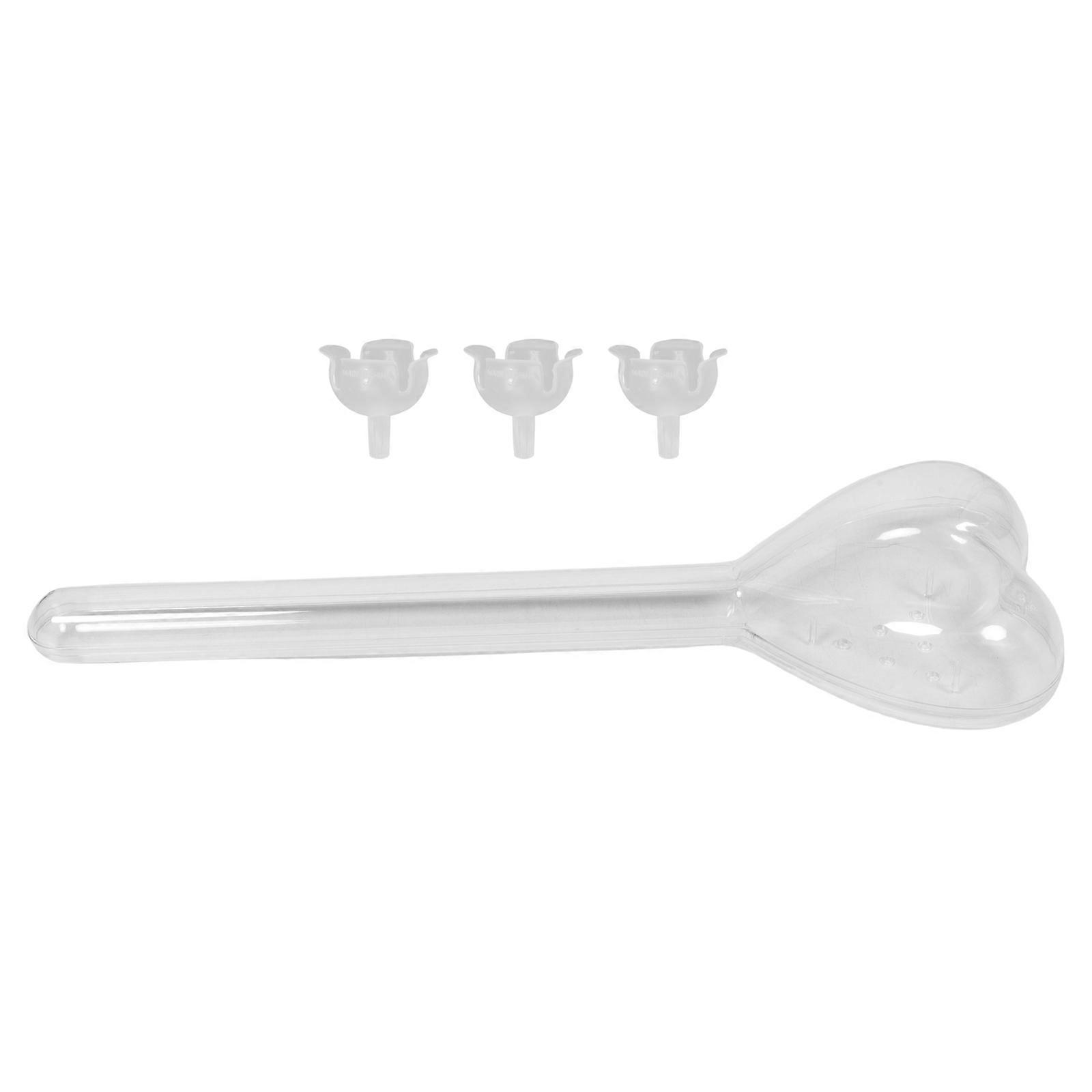 Transparent Flower Organizer Acrylic Heart Flower Box for Storage Use 5Pcs