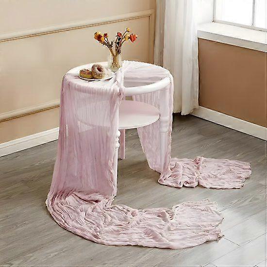 PolkaHome 1 piece Cheesecloth Table Runner - Cotton Cheesecloth Tablecloth -