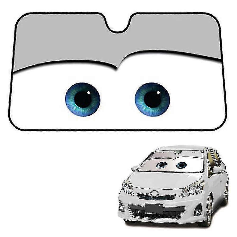 Windshield Sunshade, Car Sunshade Front Window Cute Cartoon Grey