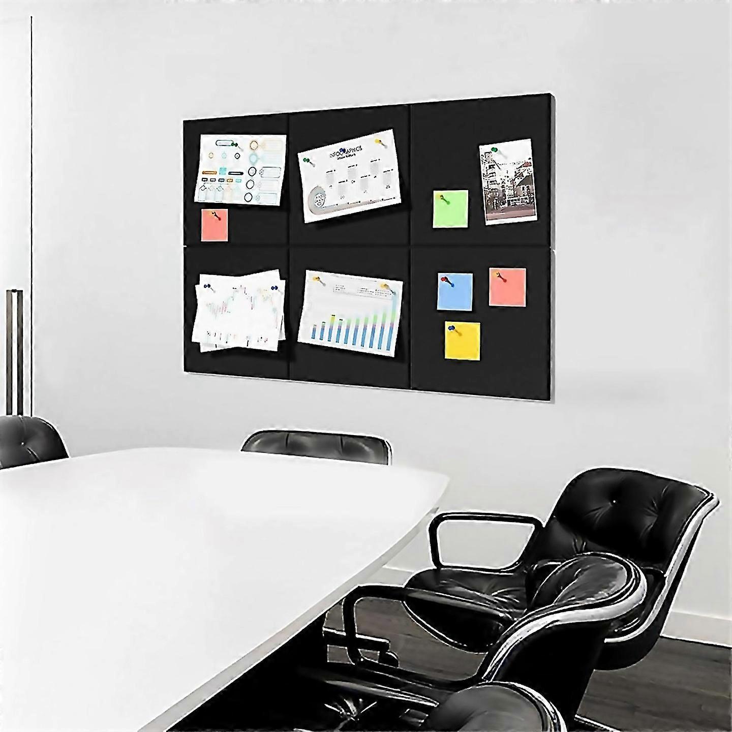 For Cork Board Alternative 6 Pack Felt Wall Tiles With 50 Pushpins Cork Boards For Walls Cork Bo Bla