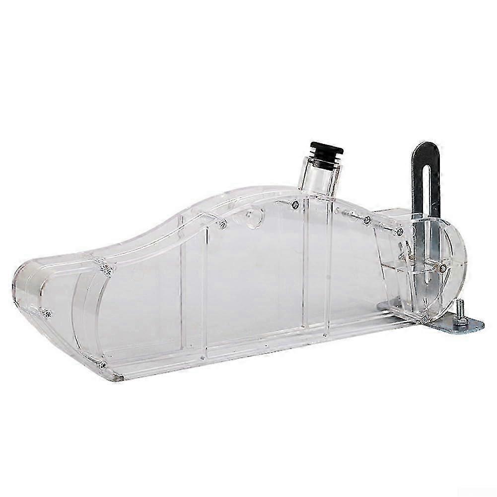 Table saw guard, transparent acrylic dust shield with adjustable features