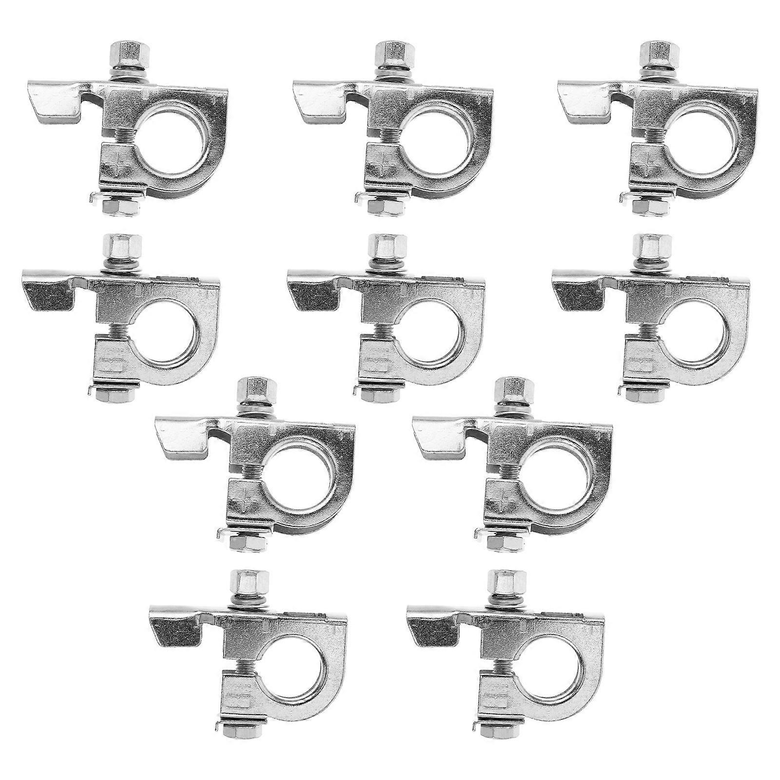 10pcs Battery Terminal Clamp Connectors - Quick Release Disconnect Car Battery Terminal for Posts Compatible with Cars Trucks and More