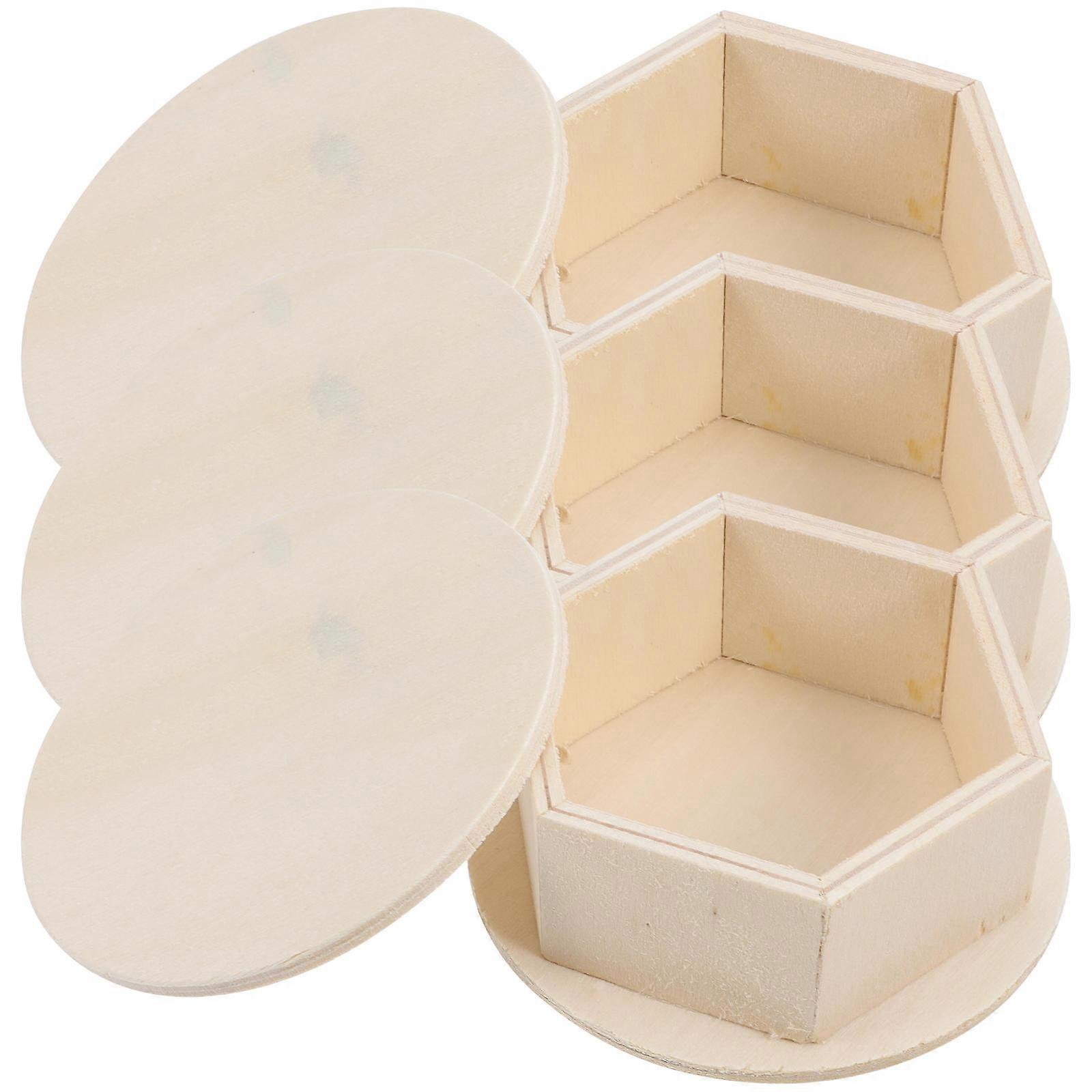 Unfinished Wood Box Wooden Boxes for Storage 9Pcs Small Gift Boxes