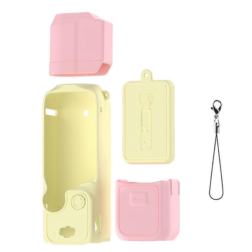 Silicone Protective Cover for DJI Osmo Pocket 3 Handle Soft Sleeve Anti-Scratch Portable Protector Housing Shell A