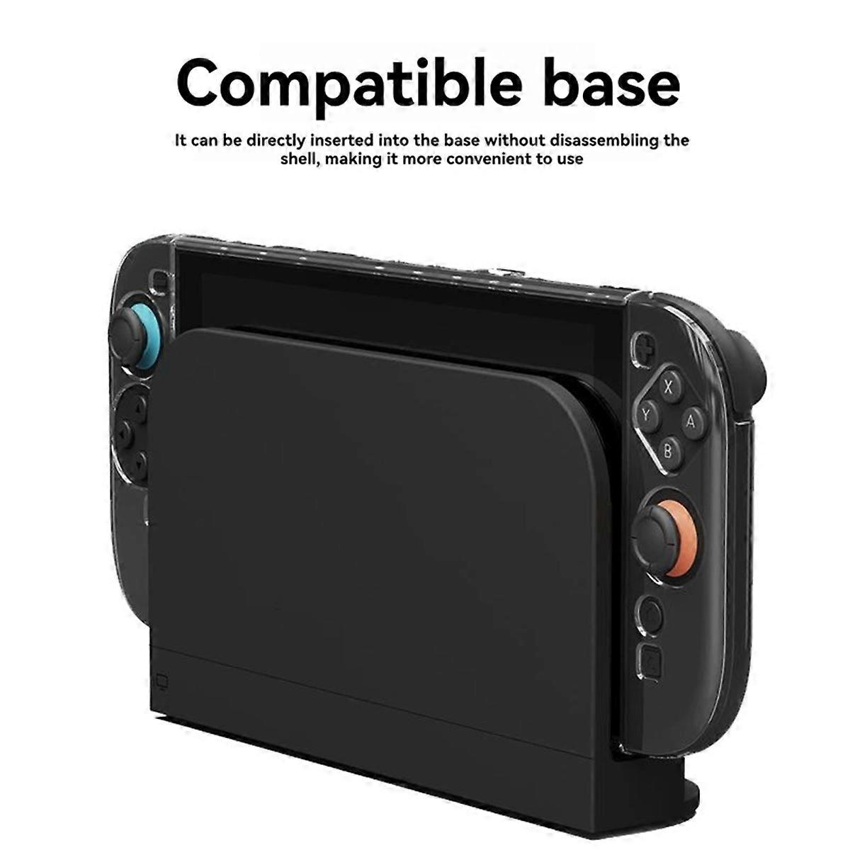 For Switch 2 Protective Case+D-Pad Button Cap Kit+Thumb Grip Set Split Protective Case for Switch 2