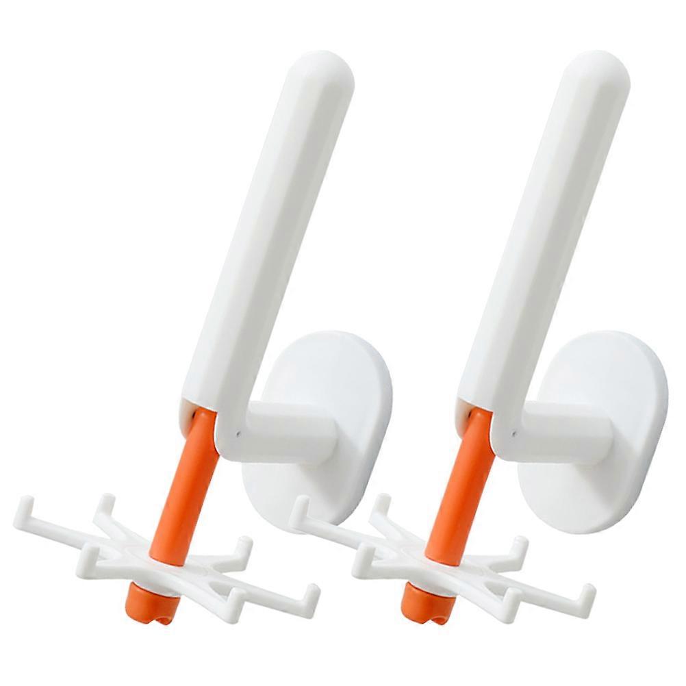 Rotating Folding Hook for Hanging Multi-Purpose Hook Multi Color 8Pcs