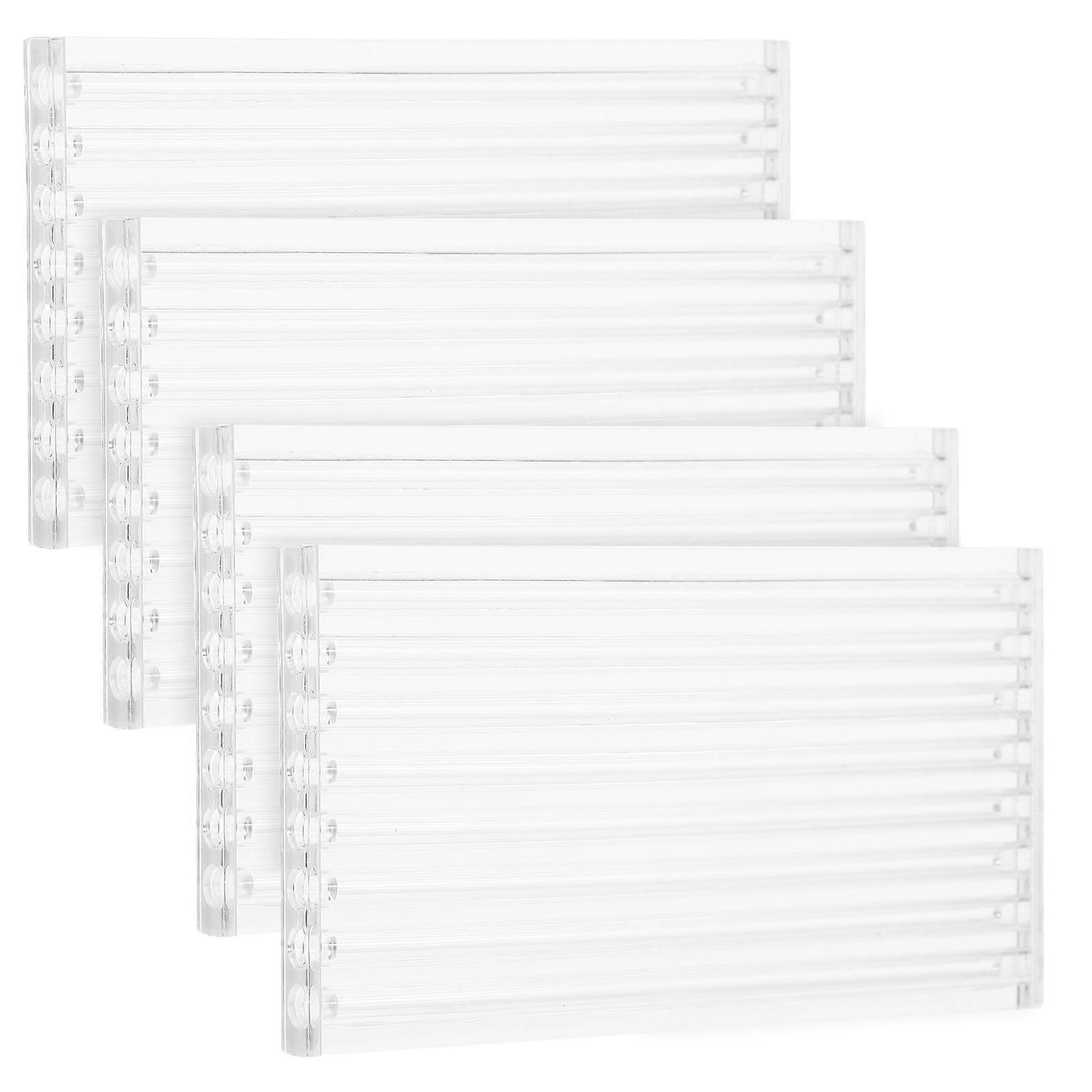 Clear Lab Tubes for Storage 4Pcs Transparent Plastic Incense Tubes
