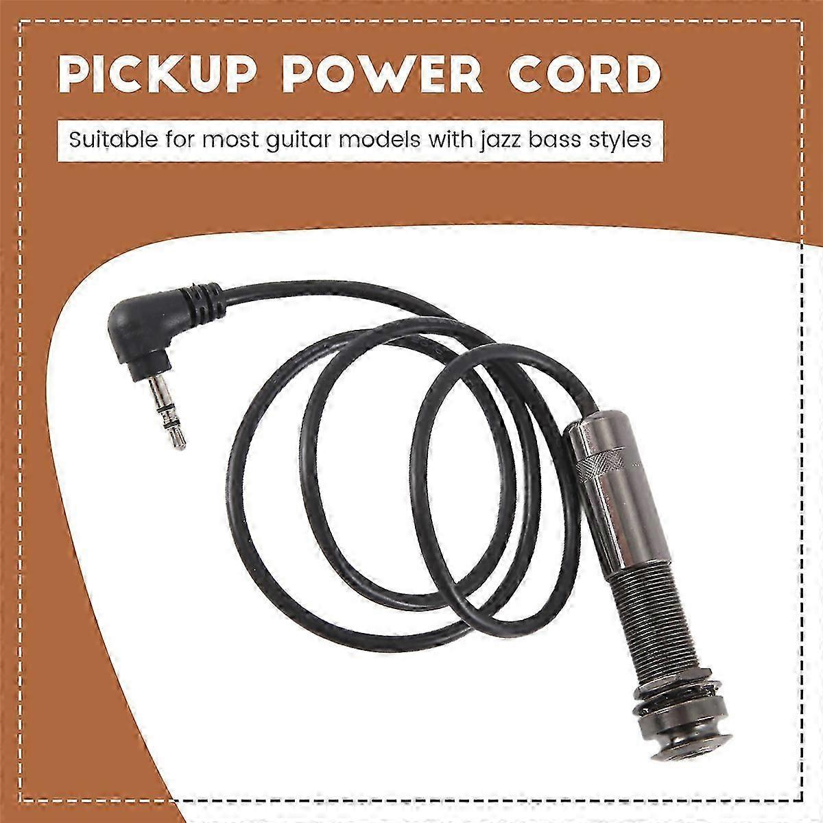 end pin jack adapter cable for piezo guitar pickup