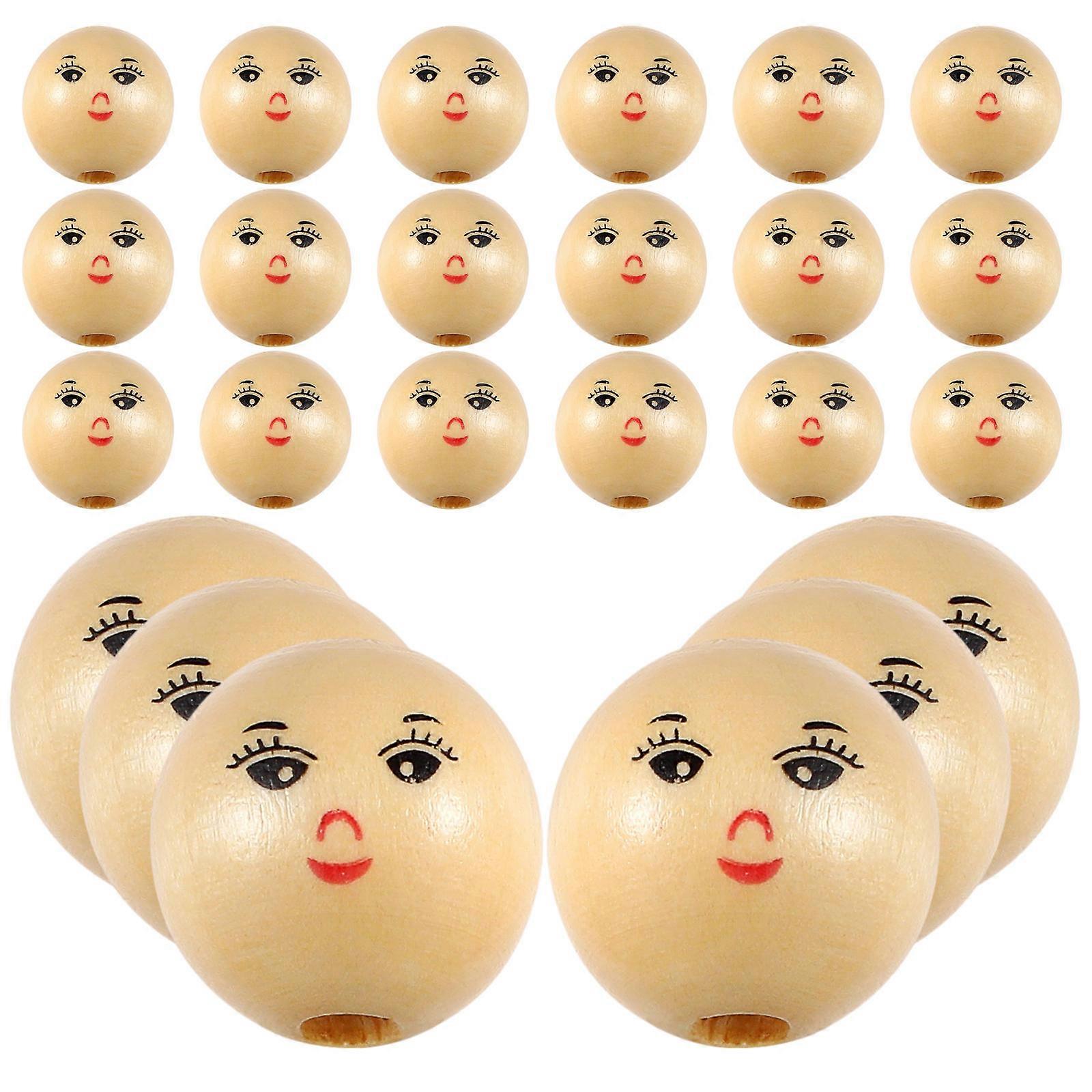 Creative DIY Bead Accessories Wood Bead for Stringing 300Pcs Multi Color