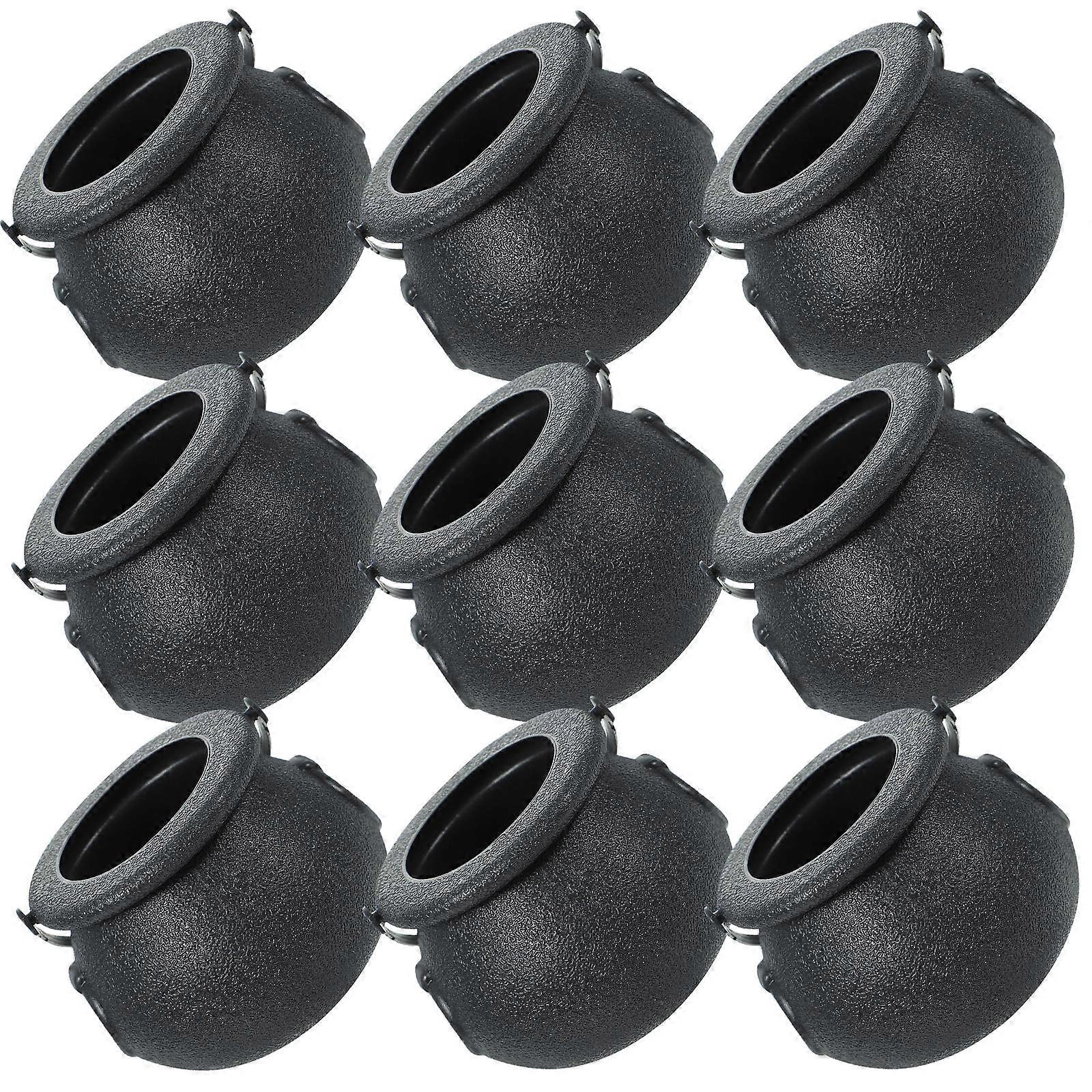 Black Witch Candy Jar Halloween Candy Buckets for Storage 36Pcs