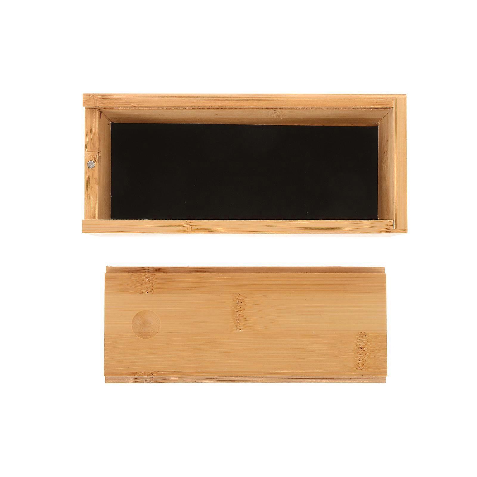 Bamboo Sunglasses Box for Storage Use 2Pcs Pull Out Glasses Storage Case