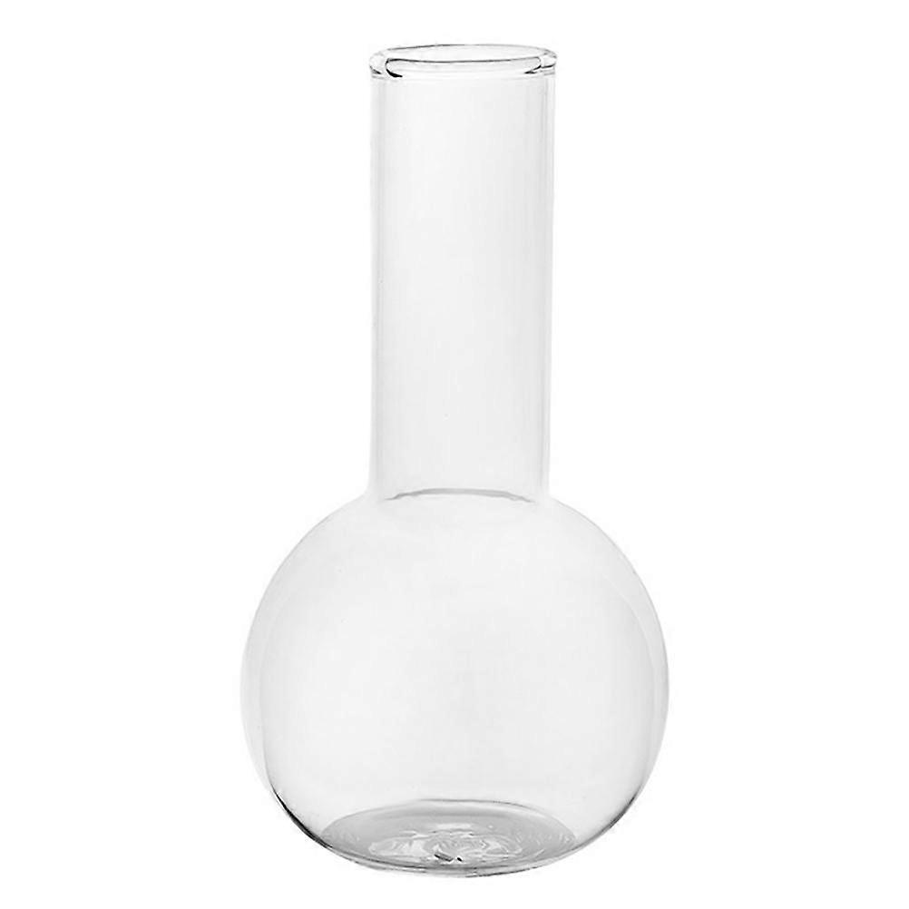 Transparent Laboratory Light Bulb Cup Glass Beverage Container for Storage 1Pcs