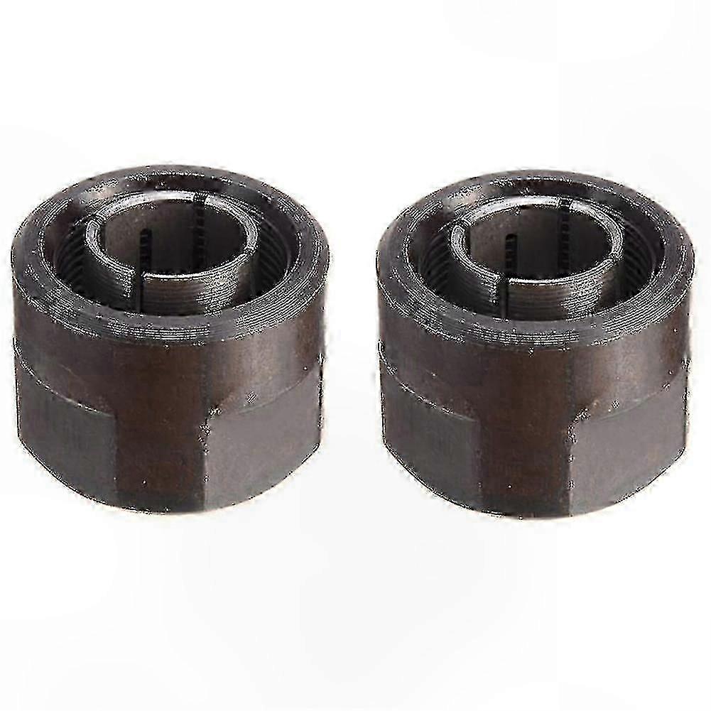 2-Pack 1/2 Inch 12.7mm 12mm Router Collets, Durable Precision Collets for Woodworking Tools
