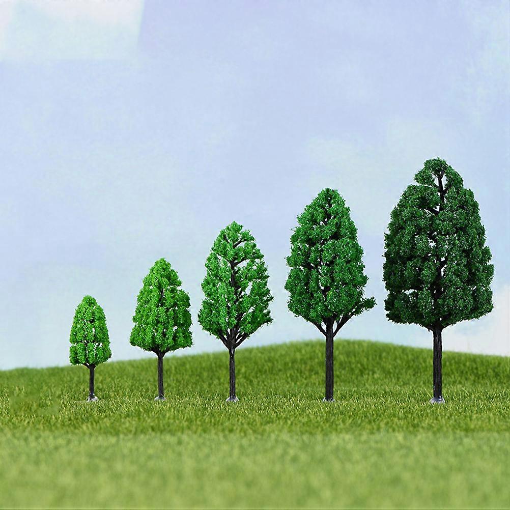 Simulation Model Tree Model Trees Green Ornament 20Pcs for Landscape Use