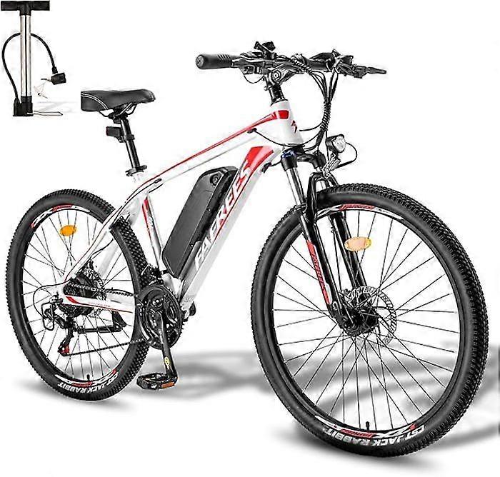 Fafrees sähköpyörä 26 tuumaa 26 Hailong One sähkömaastopyörä Shimano 21 vaihdetta valkoinen