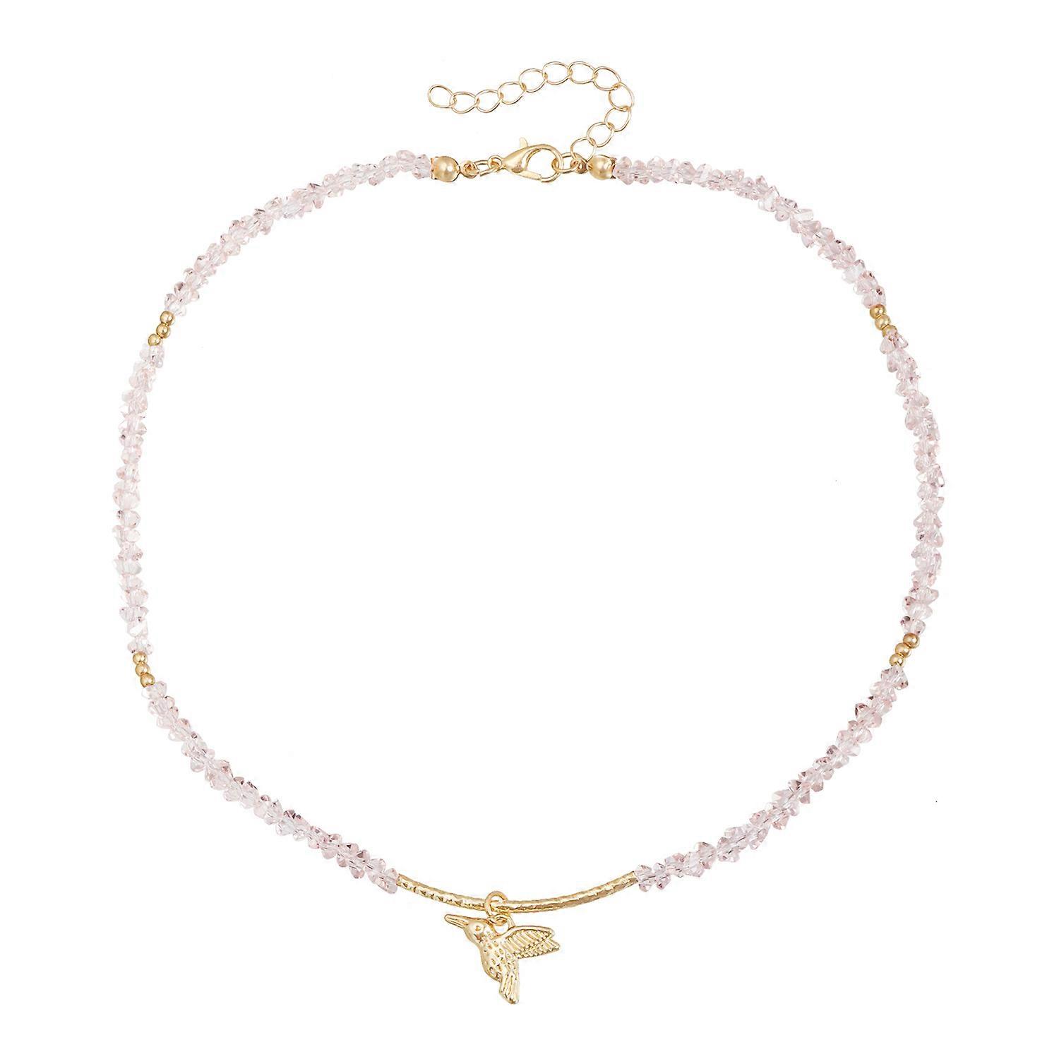 Collier, pendentif oiseau en cristal de style Ins, bijoux minimalistes et sexy à la mode