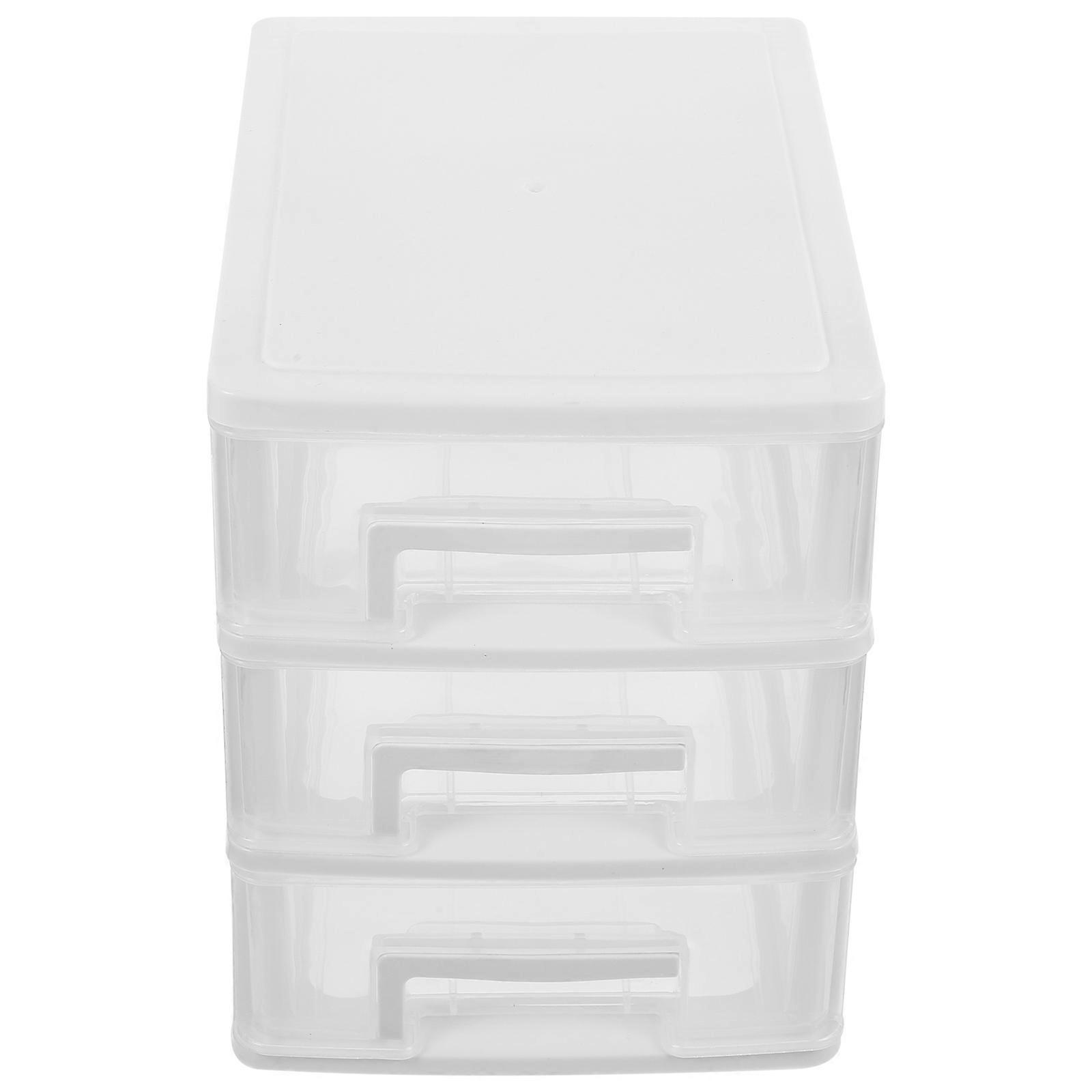 Drawer Stationery Container Desktop Organizer for 3Pcs Plastic Box