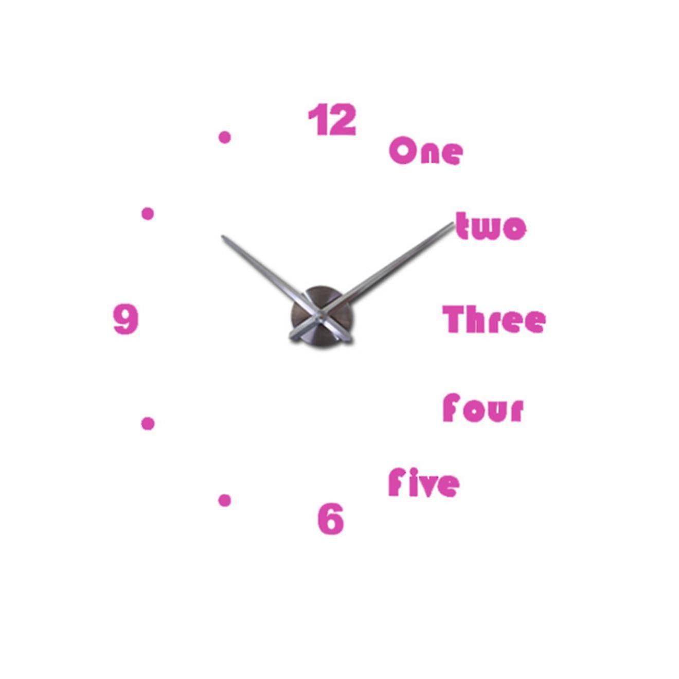 Ceiling Light Fixtures Creative Oversized Diy Wall Clock Personality Art Simple 3d Mirror Wall Clock Mute Clock-